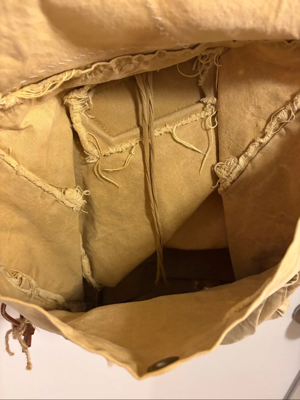 VINTAGE BACKPACK LACE & Rhinestone BOY SCOUTS Canvas